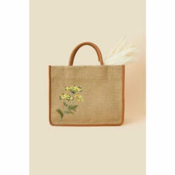 Accessorize Large Embroidered Jute Handheld Bag For Female -Accessorize Shop unnamed file 613