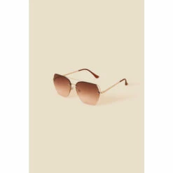 Accessorize Rimless Aviator Sunglasses For Female
