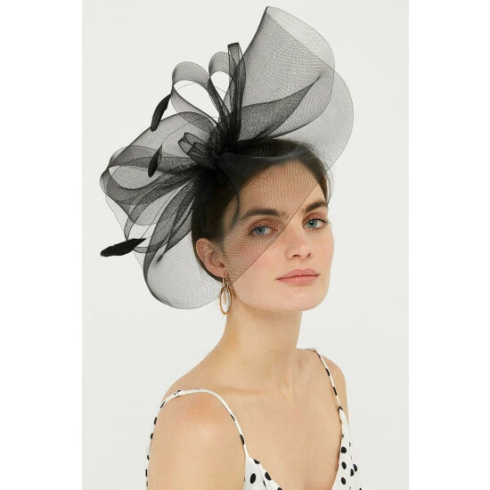 Accessorize 'Rhea' Oversized Bow Fascinator Headband For Female 4 Accessorize 'Rhea' Oversized Bow Fascinator Headband For Female - Image 2