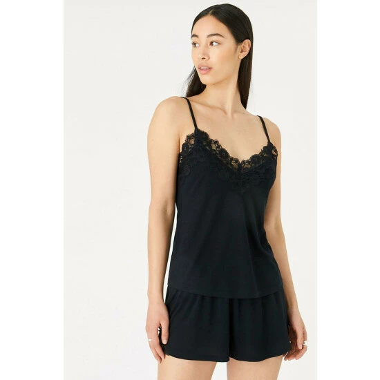 Accessorize Lace Trim Pyjama Set For Female 2 Accessorize Lace Trim Pyjama Set For Female