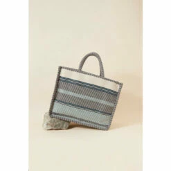 Accessorize Stripe Woven Large Handheld Bag For Female -Accessorize Shop unnamed file 693