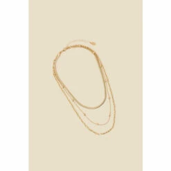 Accessorize Twisted Chain Layered Necklace For Female