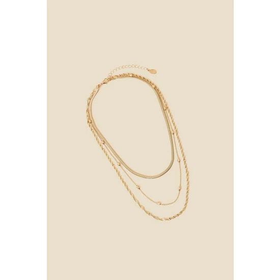 Accessorize Twisted Chain Layered Necklace For Female 5 Accessorize Twisted Chain Layered Necklace For Female - Image 3