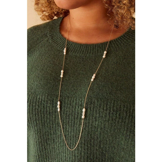 Accessorize Long Pearl Rope Necklace For Female 4 Accessorize Long Pearl Rope Necklace For Female - Image 2