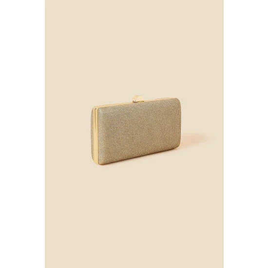 Accessorize Metallic Hardcase Clutch Bag For Female 5 Accessorize Metallic Hardcase Clutch Bag For Female - Image 3