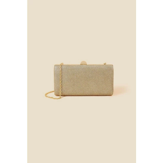 Accessorize Metallic Hardcase Clutch Bag For Female 6 Accessorize Metallic Hardcase Clutch Bag For Female - Image 4