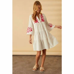 Accessorize Floral Embroidered Cover-Up For Female