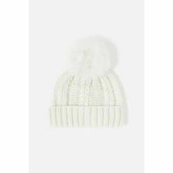 Accessorize Chunky Knit Pom-Pom Beanie For Female
