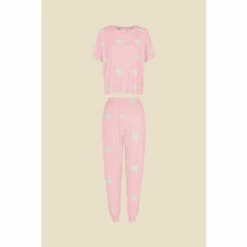 Accessorize Heart Jersey Pyjama Set For Female -Accessorize Shop unnamed file 820