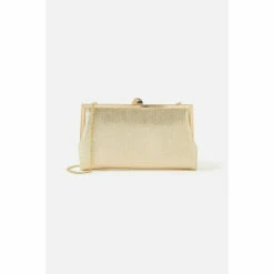 Accessorize Metallic Frame Clutch Bag For Female