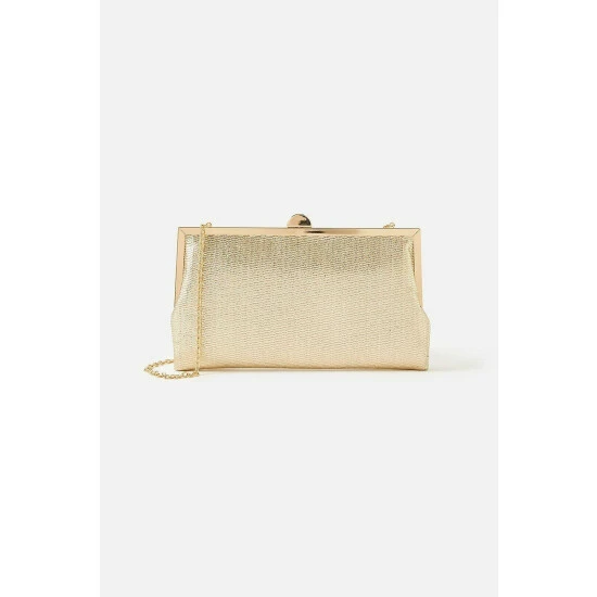 Accessorize Metallic Frame Clutch Bag For Female 3 Accessorize Metallic Frame Clutch Bag For Female