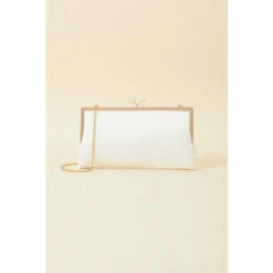 Accessorize Bridal Pearl Clasp Satin Clutch Bag For Female -Accessorize Shop unnamed file 894