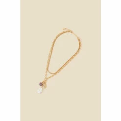 Accessorize Layered Pearl Stone Necklace For Female -Accessorize Shop unnamed file 953