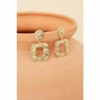 Accessorize Textured Square Doorknocker Earrings For Female -Accessorize Shop unnamed file 978