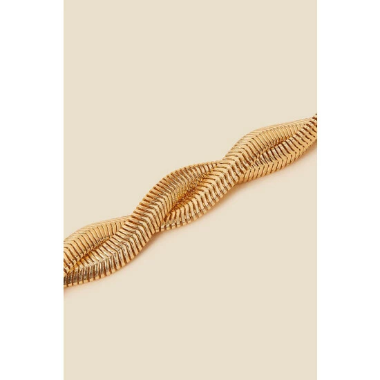 Accessorize Twisted Snake Chain Necklace For Female 5 Accessorize Twisted Snake Chain Necklace For Female - Image 3